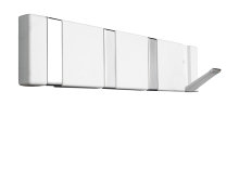 Knaggrekke flex hvit med 4 knagger 31,6 cm